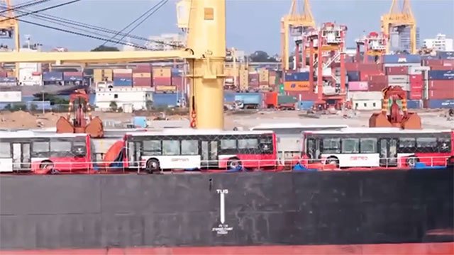 Sri Lanka Receives First Shipment of 104 Chinese Metro Buses