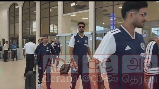 Indian Test cricket team arrives in Sri Lanka for World Test Championship series