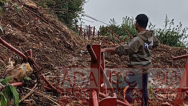 Landslide Blocks Sri Pada Route as Heavy Rain Triggers Rock Face Collapse