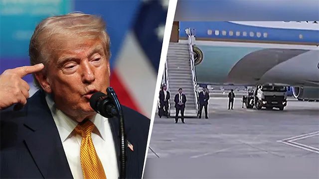 Trump secretly switched planes during Turkey departure over Iranian missile threat