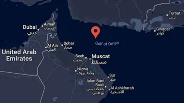 Container Ship Struck by Missile in Gulf of Oman Near Pakistan