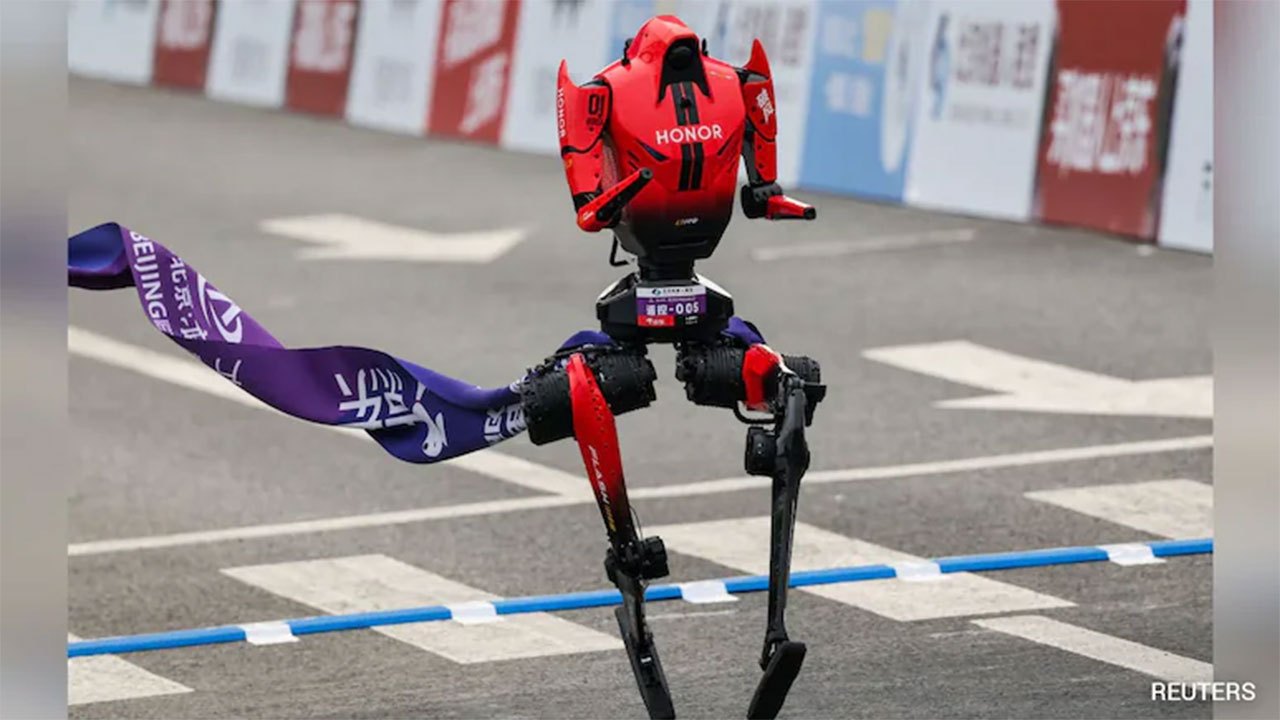 Chinese humanoid robot 'Lightning' completes 100m sprint faster than Usain Bolt's record