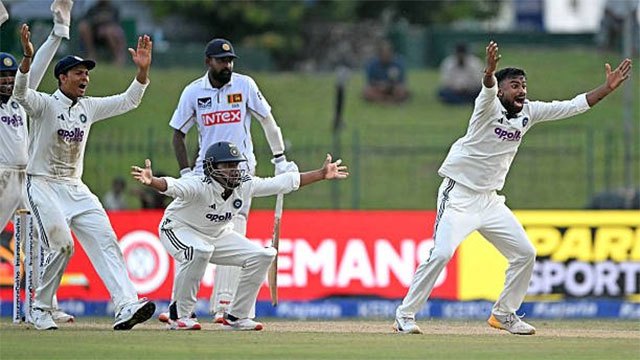 India Assert Dominance as Sri Lanka Struggle in Second Test at SSC
