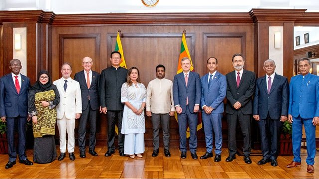 Eleven New Diplomatic Envoys Present Credentials to President Dissanayake