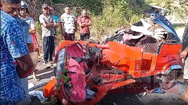 Three killed, including 10-day-old infant, in head-on collision in Anuradhapura district