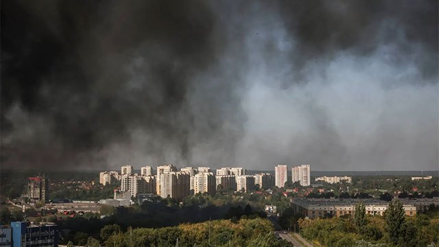 Russian drone attack on warehouse near Kyiv kills at least 27 people