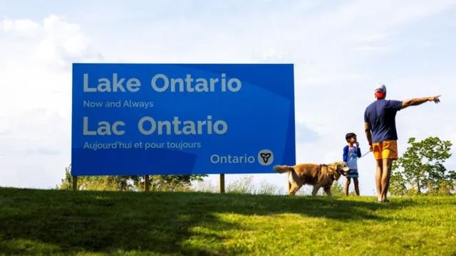 Canada Erects Lake Ontario Sign in Response to Trump's Renaming Order