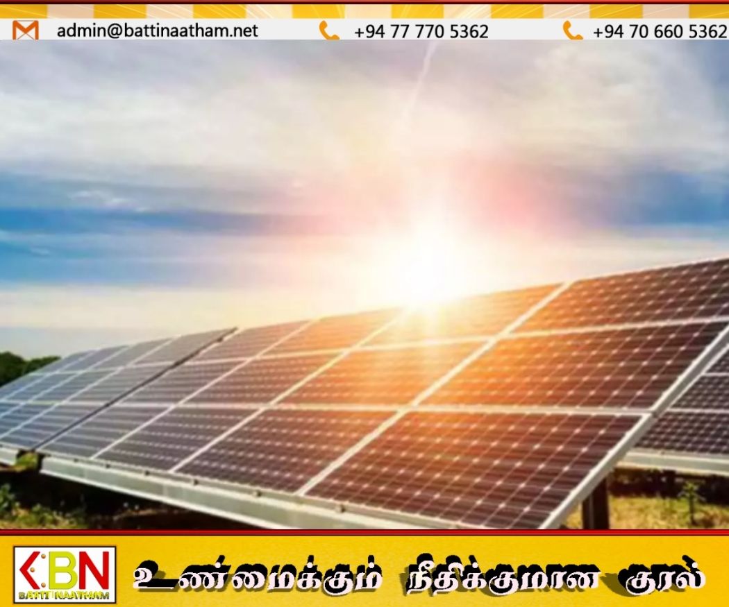 sri-lankayil grid operator holiday kaalagathil large rooftop solar systemsukku temporary halt order senjatu