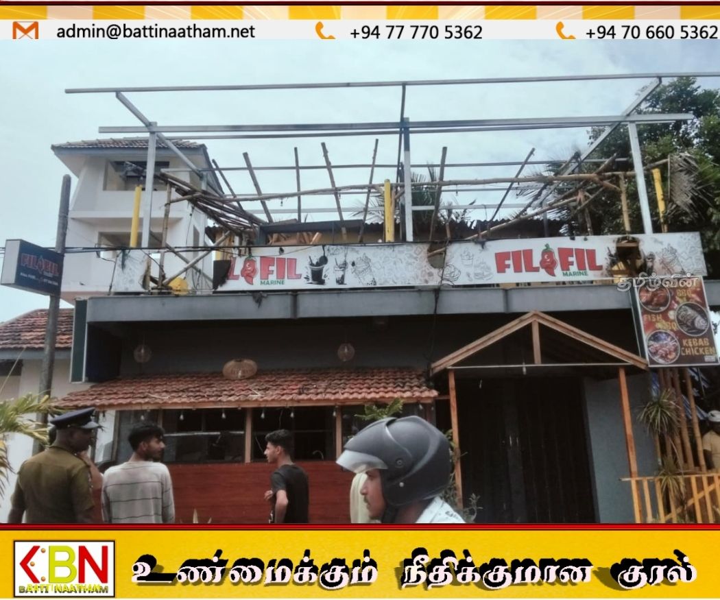சாய்ந்தமருதில் பிரபல உணவகத்தில் பாரிய தீ விபத்து; தீயணைப்பு சேவை தாமதம் என மக்கள் குற்றச்சாட்டு!