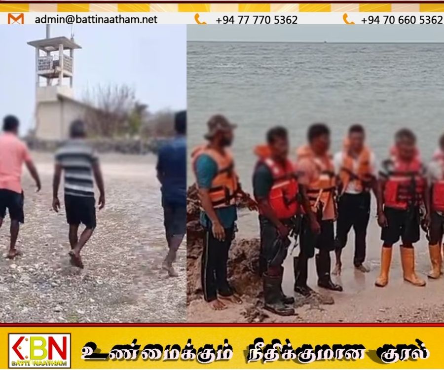 நந்தி தீவுக்கு அருகில் படகு மூழ்கியதைத் தொடர்ந்து இலங்கை கடற்படை 11 இந்திய மீனவர்களை மீட்டெடுத்தது