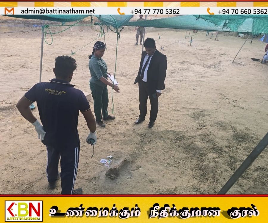 செம்மணி கூட்ட குழிയிலிருந்து 552 மனித எச்சங்கள் வெளிப்படுத்தப்பட்டுள்ளன