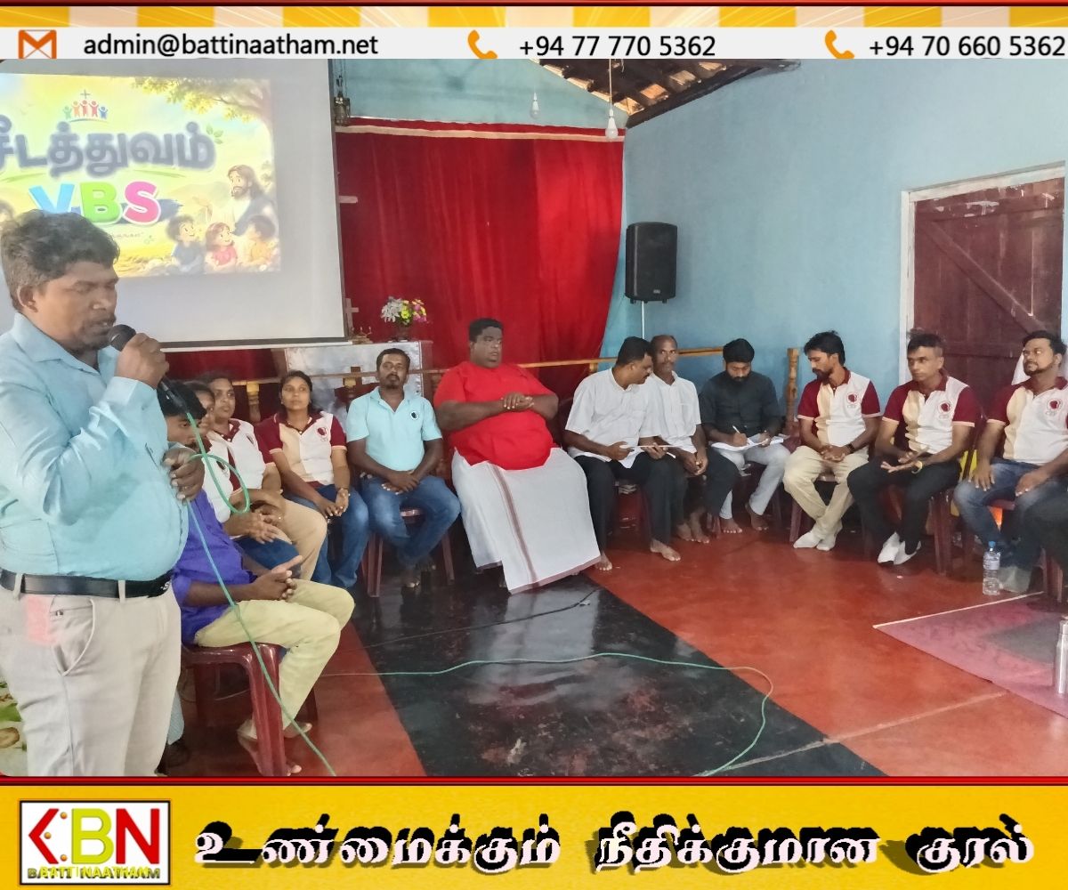 வவுனியா முறைமைத திருச்சபையில் குழந்தைகளுக்கான விடுமுறை பைபிள் பள்ளி कार்यक्रम সমाप்त
