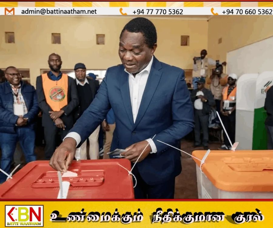 ஜாம்பியாவில் தேர்தல்; தற்போதைய ஜனாதிபதி மீண்டும் வெற்றி