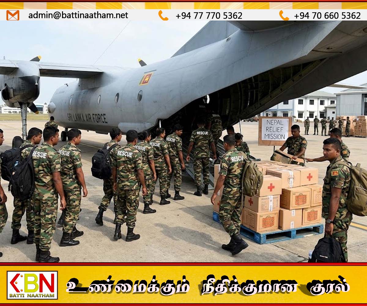 நெப்பாளில் கடுமையான வெள்ளத்திற்குப் பின் இலங்கா பேரிட சிவிலியन் மீட்பு குழுக்களை நிலைநிறுத்த உள்ளது