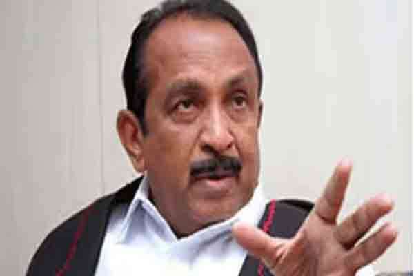 முதல்வர் மீதான உதயநிதி ஸ்டாலின் குற்றச்சாட்டை வைகோ கண்டனம் செய்தார்