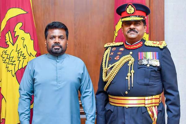 ஓய்வு பெறும் quân đội தளபதி ஜெனারல் லசந்த ரொட்ரிகோ ஜனாதிபதி அனுர குமார திசனாயக்கவுடன் சந்திப்பு