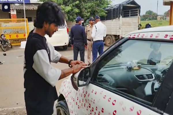 காதலியின் 3,400 முத்தங்களால் விபரீதம்
