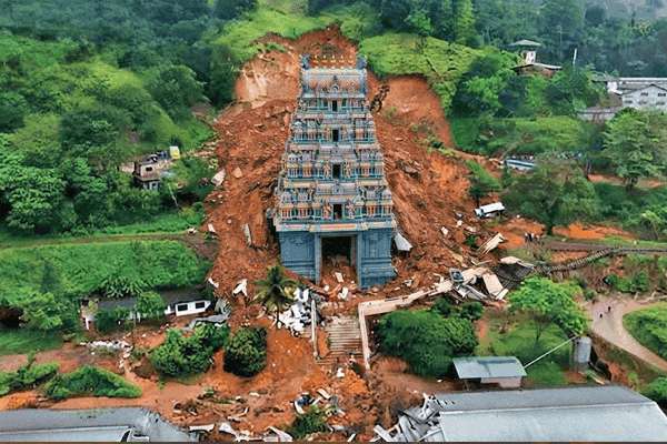 இலங்கை புயல் சேதமடைந்த மத நிலையங்களின் மறுநির்மாணத்தை தொடங்கியது