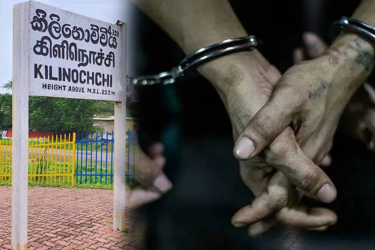 கிளிநොච്චിയில் അനധികൃത നിധി ഖനനത്തിനായി എട്ട് പേർ അറസ്റ്റ് ചെയ്യപ്പെട്ടു - സൈനിക ഉദ്യോഗസ്ഥനും ഉൾപ്പെടുന്നു