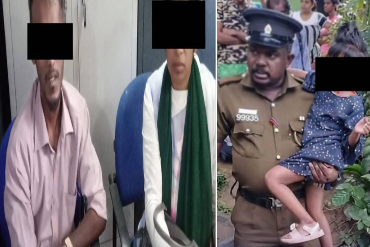 நான்கு வயது சிறுமி தெரு வழியில் கைவிடப்பட்டது; தாய் மற்றும் துணைவர் கைது செய்யப்பட்டனர்