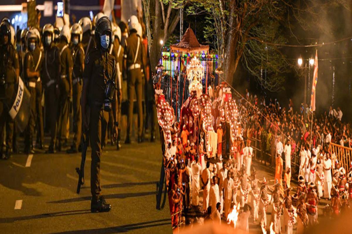 இலங்கை கண்டி எசாலা பெரහெரவுக்காக 8,000 பாதுகாப்பு பணியாளர்களை நிয়োগு செய்தது