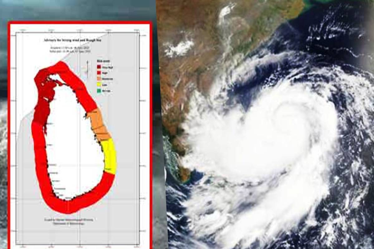 இலங்காவின் பல கடலோர பகுதிகளுக்கு அம்பர் வானிலை எச்சரிக்கை வெளியிடப்பட்டது