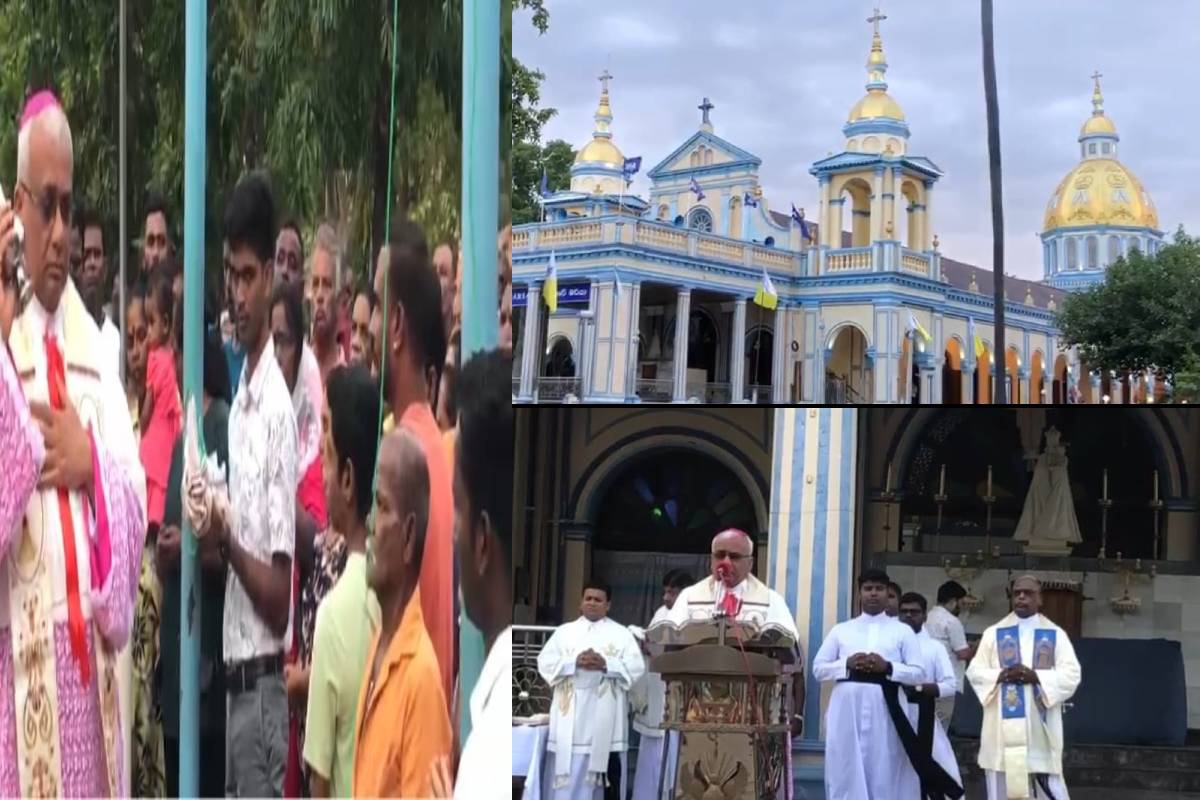 மண்ணார் மதுரা சன்னிதানம் ঐতিহাসিक আவணி திருவிழாவை கொடி ஏற்றத்துடன் தொடங்கியது