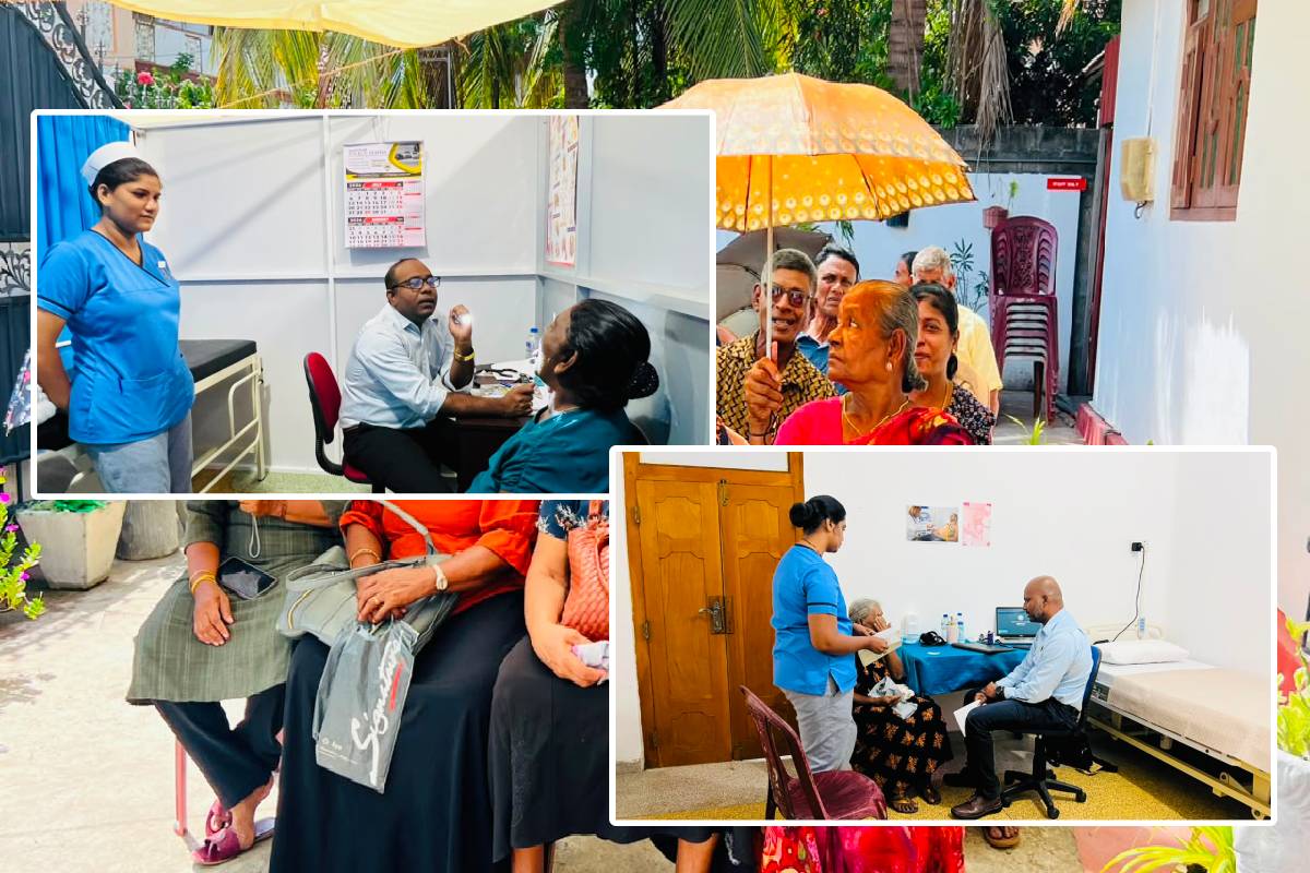 மன்னாரில் நாட்பட்ட சுகாதார நிலைமைகளை தீர்க்க இலவச மருத்துவ முகாम துவக்கப்பட்டது