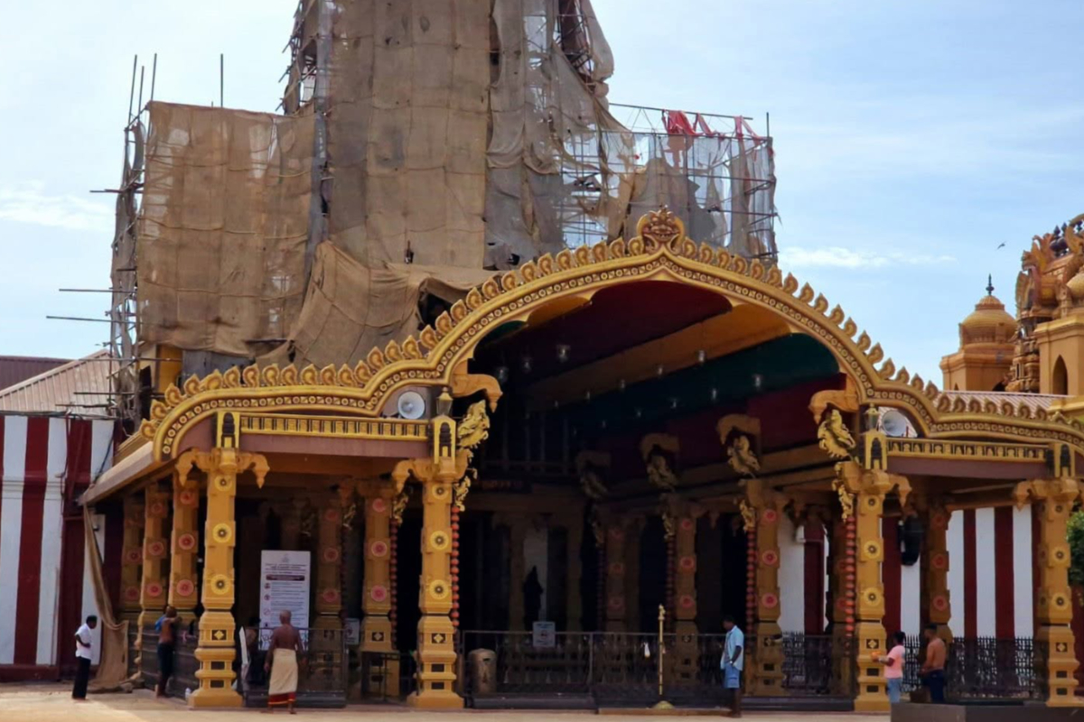 யாழ்ப்பாணத்தின் நல்லூர் கந்தசுவாமி கோயில் முக்கிய வার்ષிக திருவிழாவுக்கு தயாரிப்பு செய்துகொண்டுள்ளது