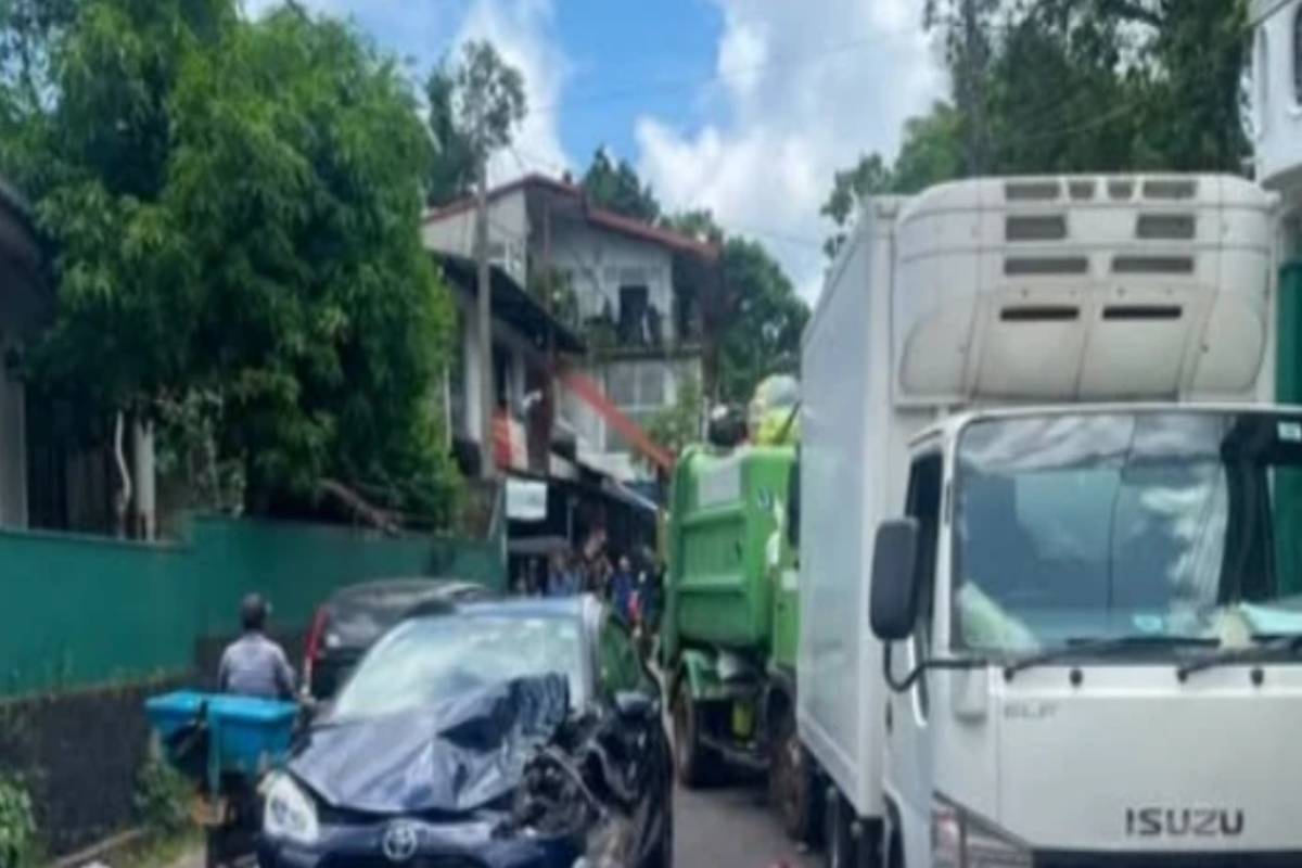 ராகம ரயில் நிலையத்தை அடுத்த பல வாகனங்கள் மோதலில் எட்டு வயது சிறுமி இறந்துவிட்டாள்