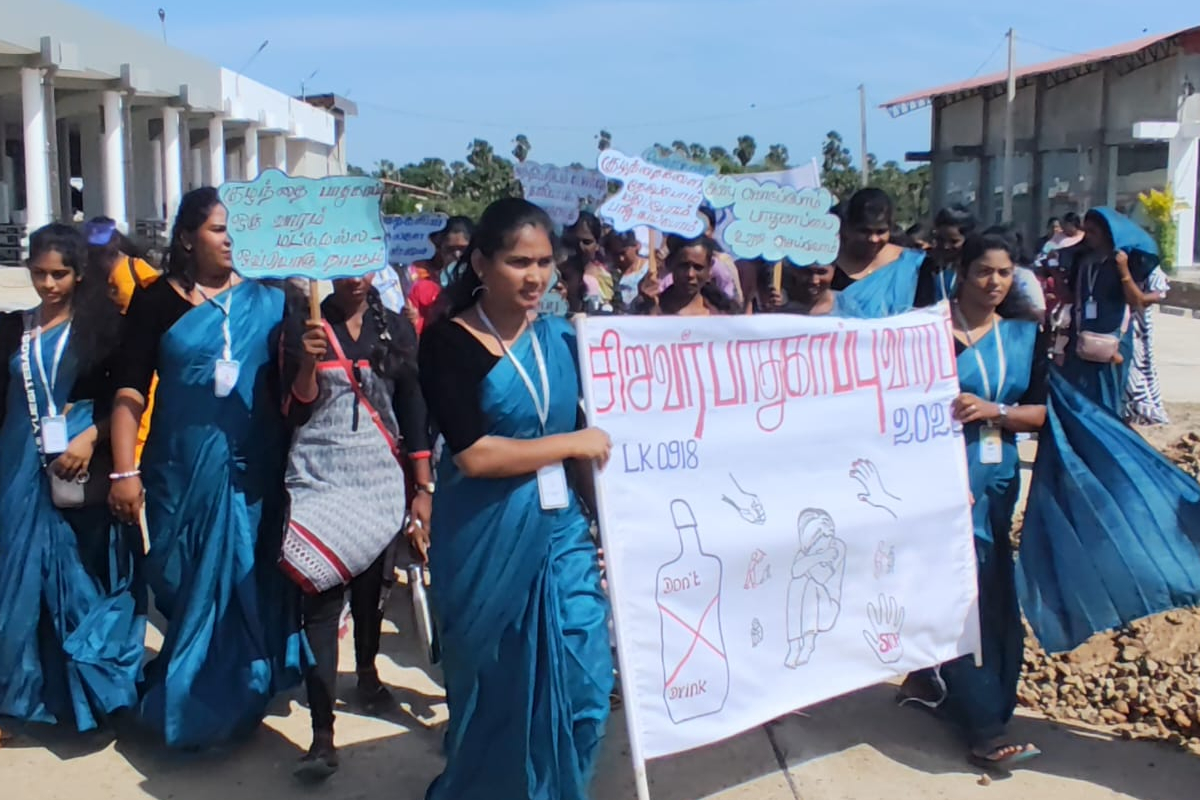 முல்லைத்తீவு சிறுவர் பாதுகாப்பு பேரணி மற்றும் மாநாடு நடத்தியது