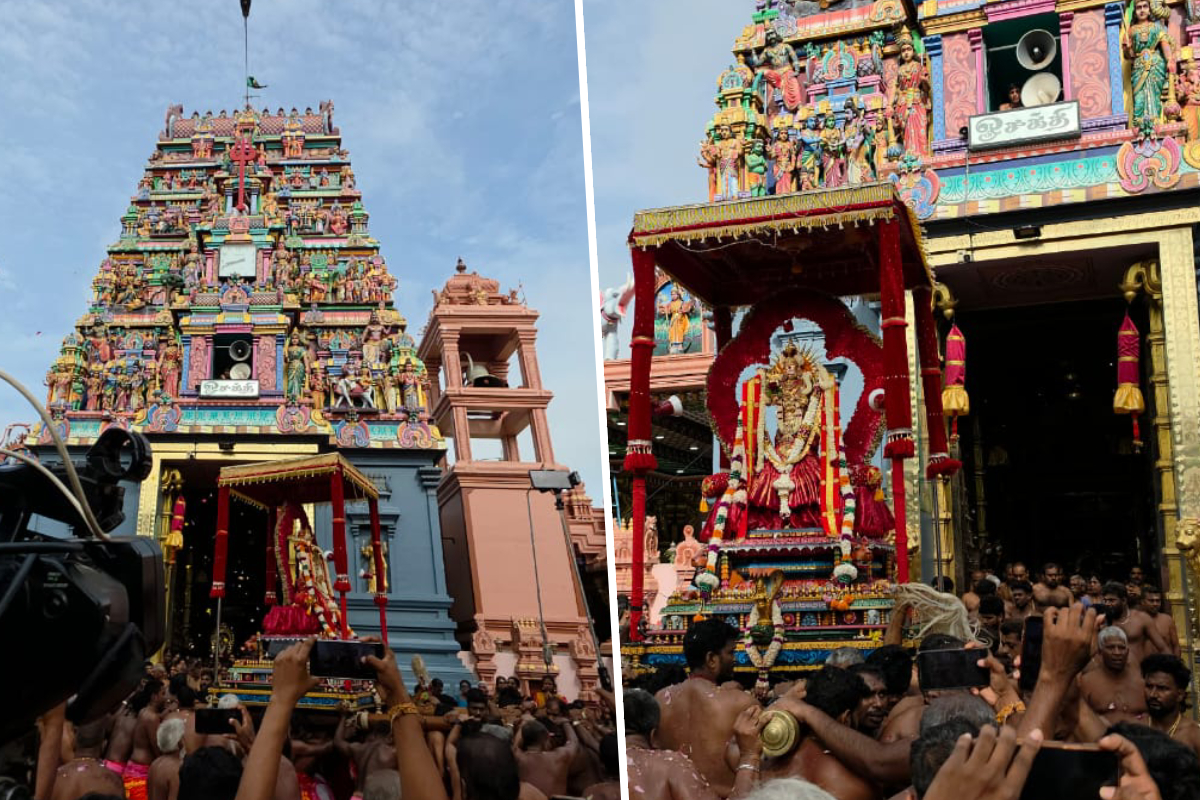 தெல்லിப்பലை துர்கா கோயில் யாழ்ப்பாணத்தில் தேரோட்டம் விழா கொண்டாடியது