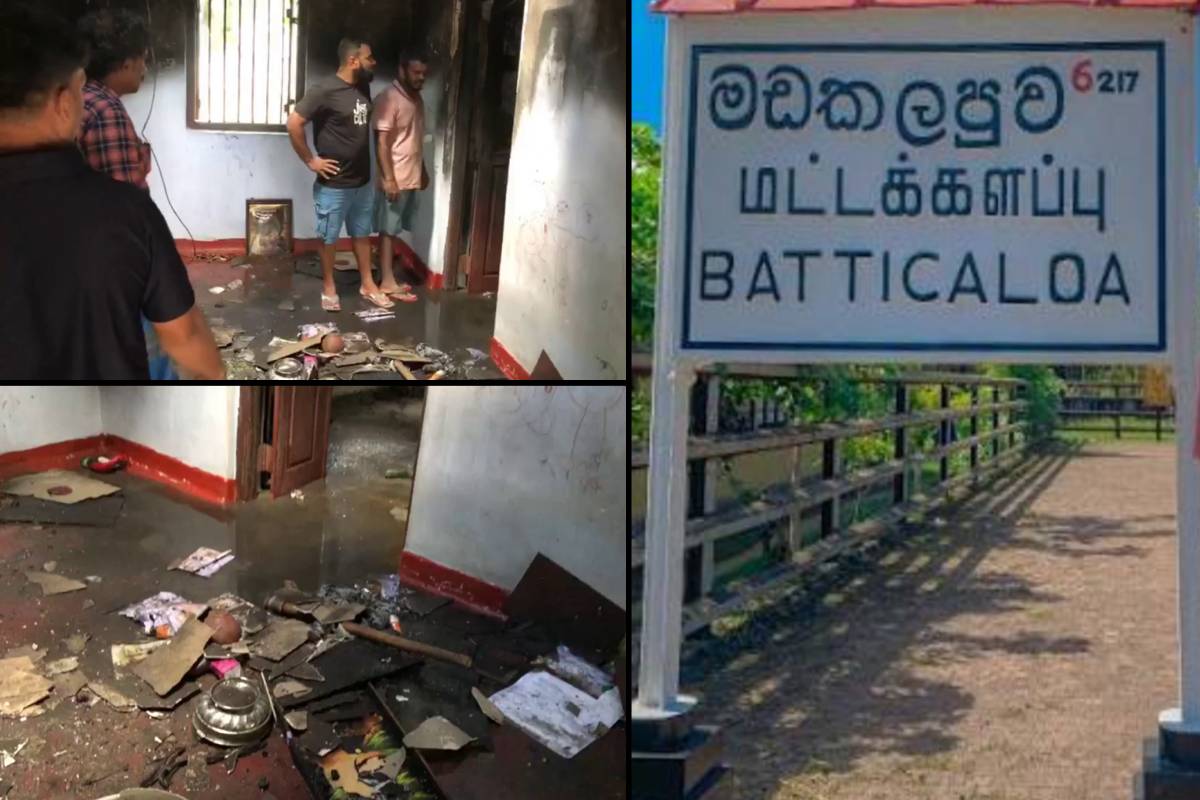 மதுரையின் சென்கரடை சந்தையில் மின்சாரக் காரணமாக வீடு முழுமையாக நष்டமடைந்தது