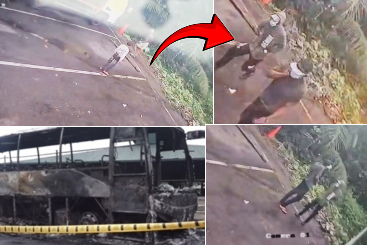 கடுවெல டার்மினல் அருகே விলாസবহுள பேருந்து விடிய காலை தீ வைத்து அழிக்கப்பட்டது
