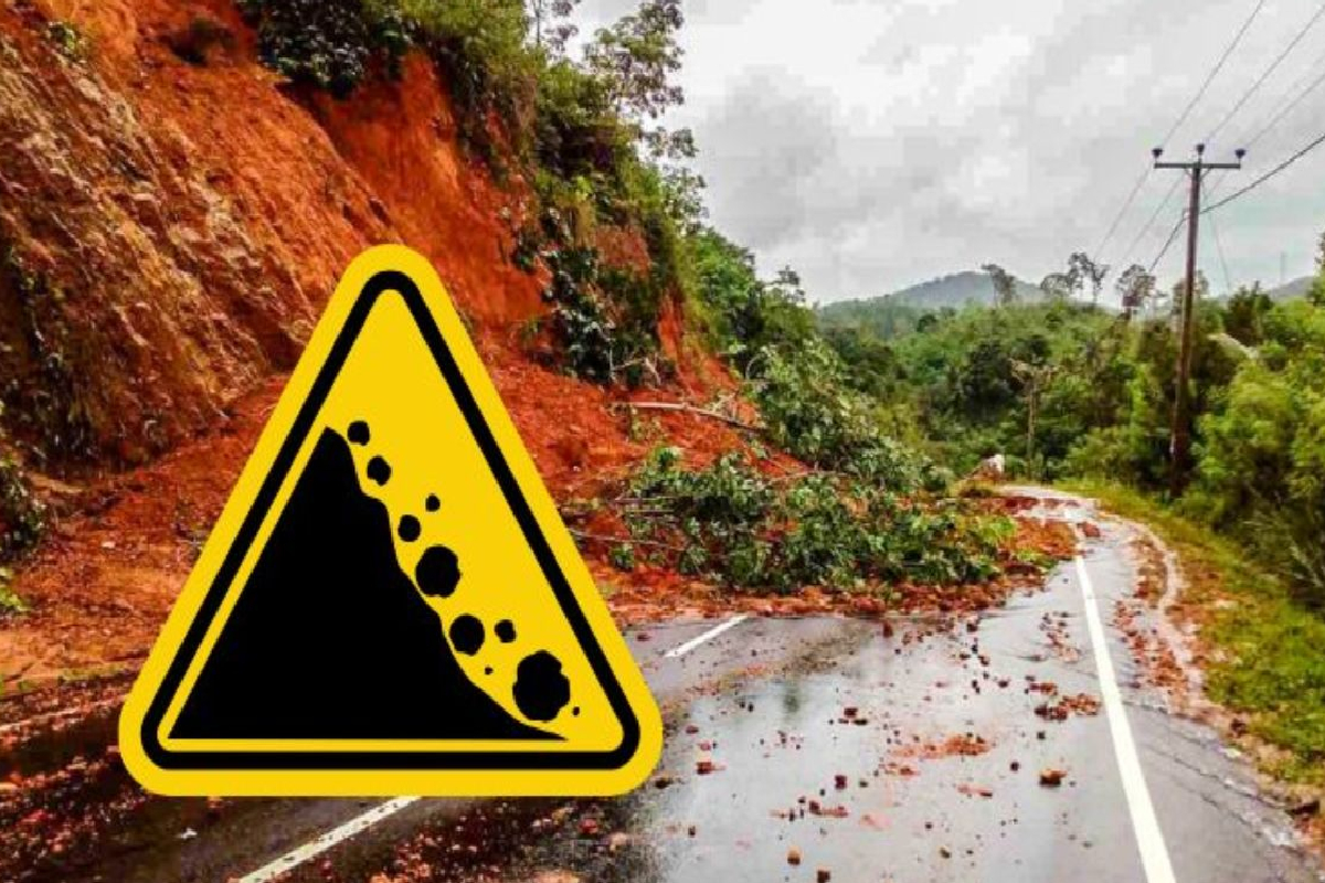 பெரிய பாறை ஹாட்டன்-பாடிஸ் main road ஐ막아பிராந்தியத் தTraffic தொந்தரவு செய்கிறது