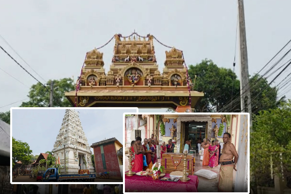இலங்கையின் நல்லூர் கோயில் புதிய வடக்கு வாயிலிற்குரிய வளைவைத் திறக்கிறது