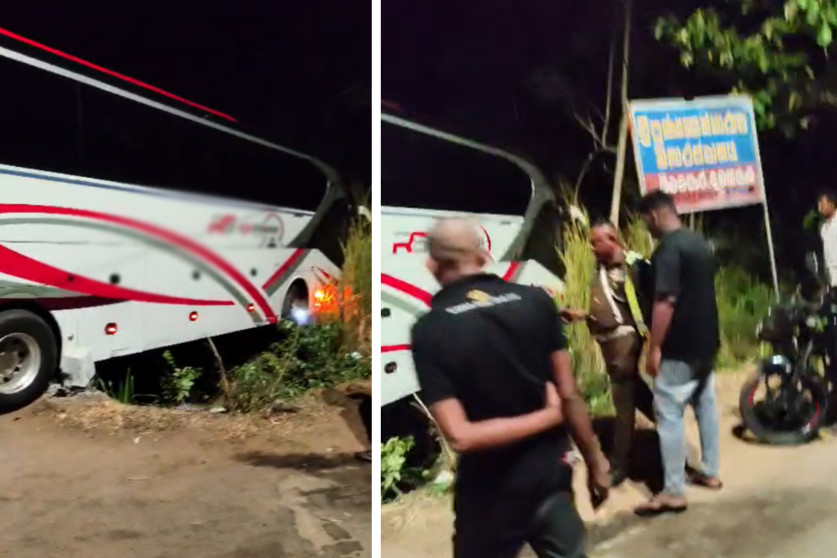 பத்திக்களோவில் பேருந்து மோட்டார்சைக்கிளுடன் மோதல், இரு சவாரிகள் இறப்பு