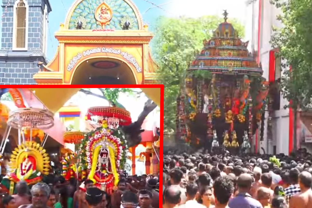 யாழ்ப்பாணத்தின் வரலாற்று முருகன் கோயிலில் ஆயிரக்கணக்கானோர் தேர் திருவிழாவுக்கு கூடிக்கொண்டனர்