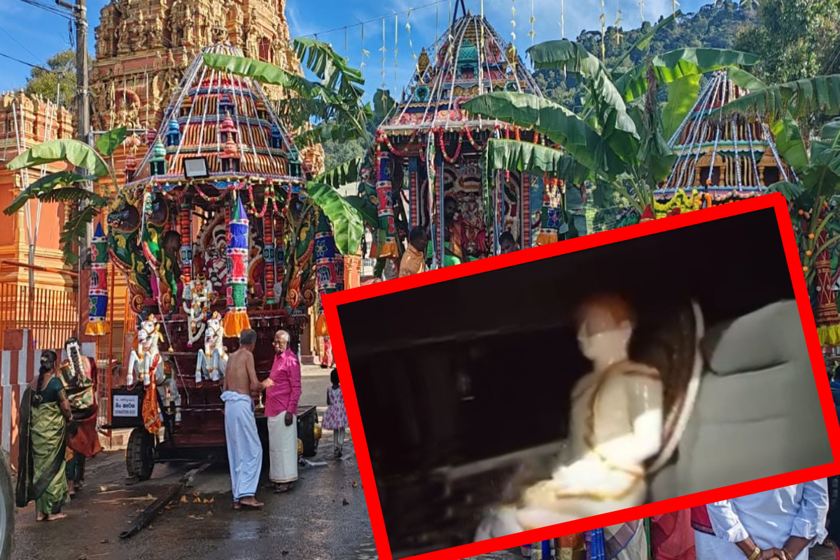 நுவரඑළිය இந்து கோயிলில் புத்த சிலை வைப்பது அரசியல் எதிர்ப்பை தூண்டியது