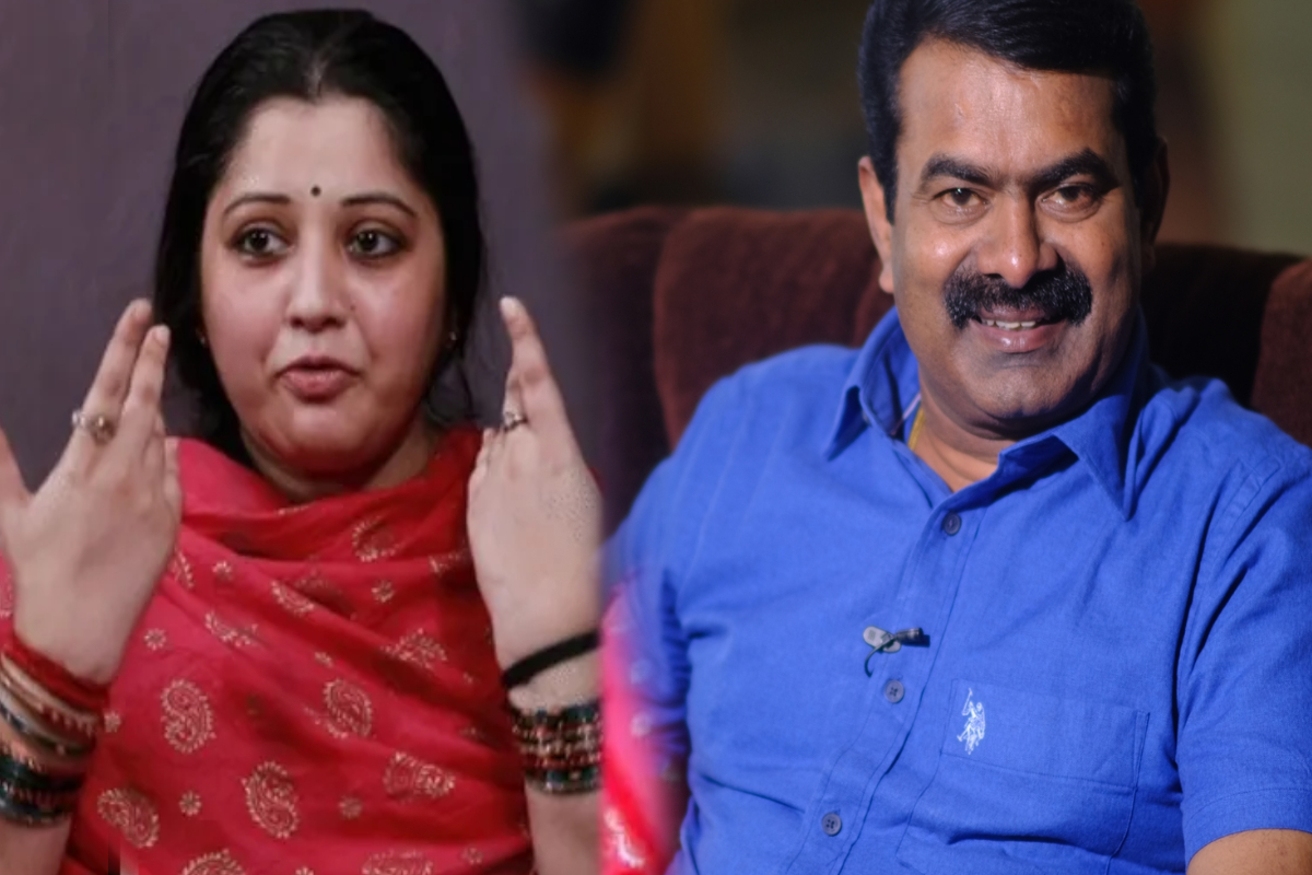 நடிகை விஜயலட்சுமி நிலைப்பாட்டை மாற்றி, இப்போது சீமனுக்கு ஆதரவு வெளிப்படுத்தினார்