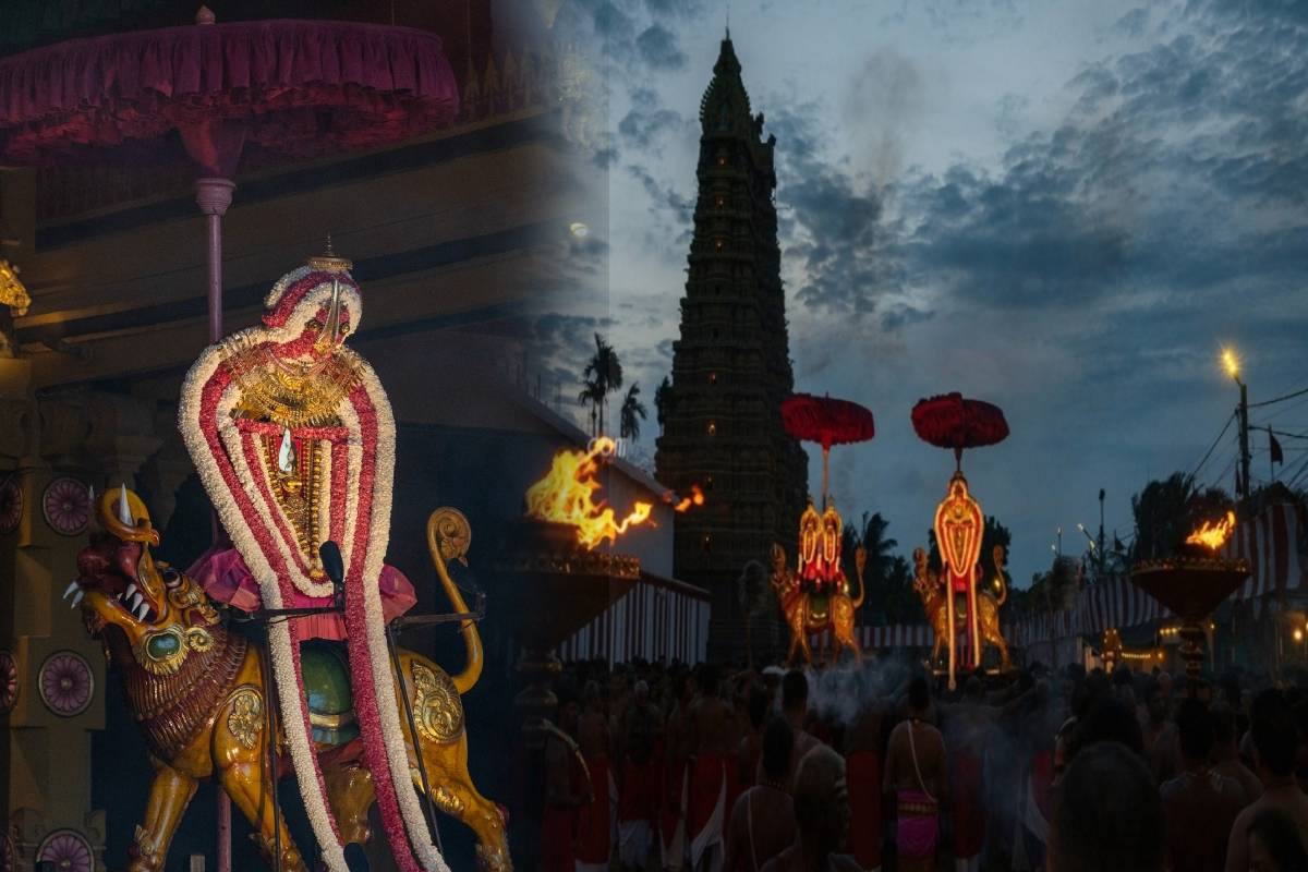 நல்லூர் கந்தசுவாமி கோயில் எட்டாவது திருவிழாவைக் கொண்டாடியது ஊர்வலத்துடன்