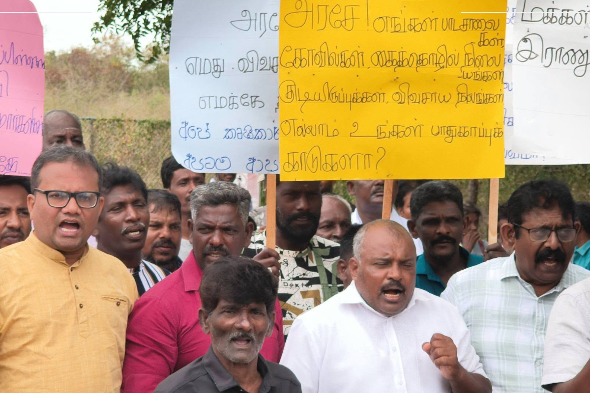 ராஜபக்சர்கள் போன்று ஆட்சி செய்கின்றாரா அநுர..! காணி சுவீகரிப்புக்கு தொடர் போராட்டம்
