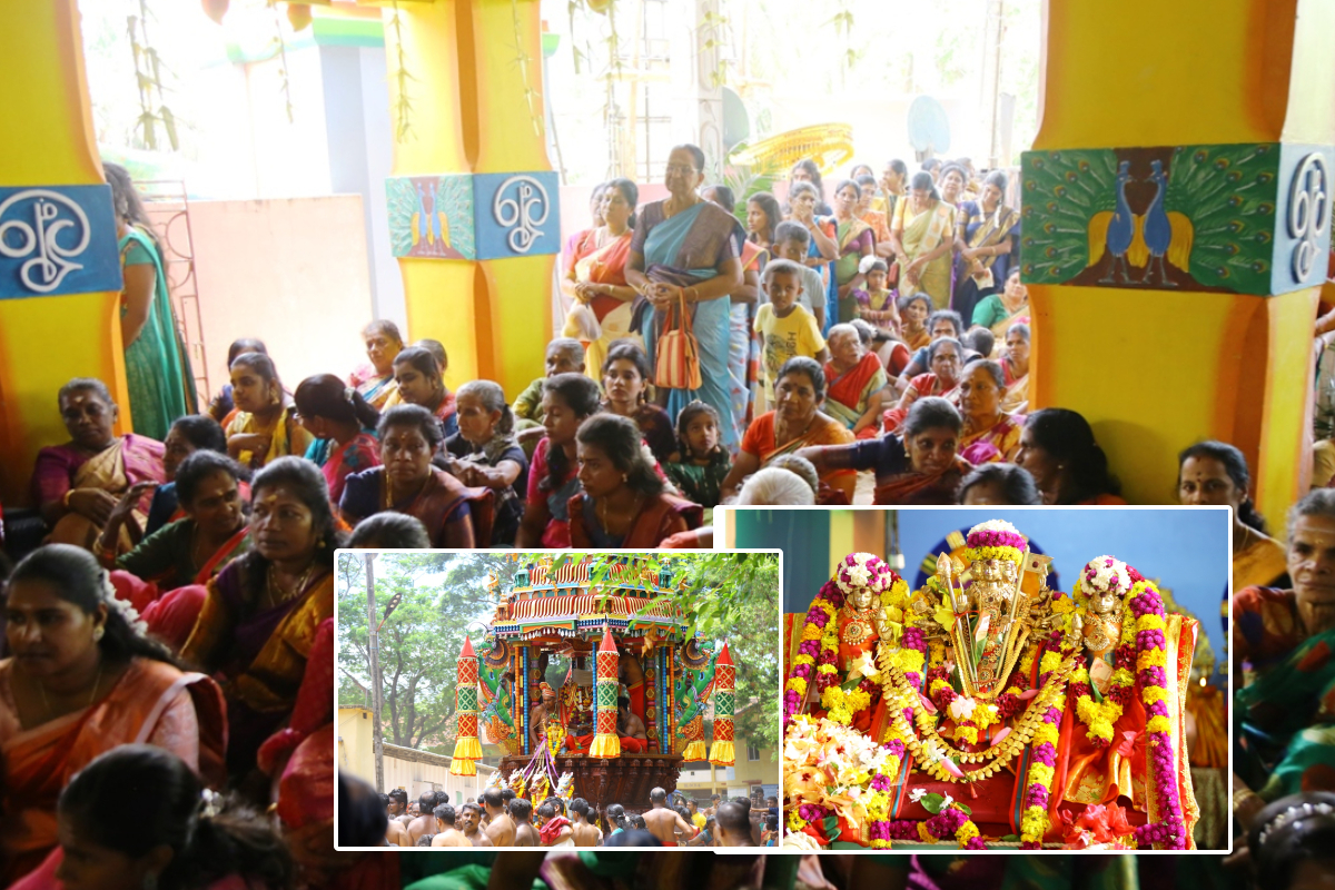 மாதરா மாவட்டத்தில் செல்லக்கதிராம கோயில் தேர திருவிழாவில் ஆயிரக்கணக்கான பக்தர்கள் கூடினர்