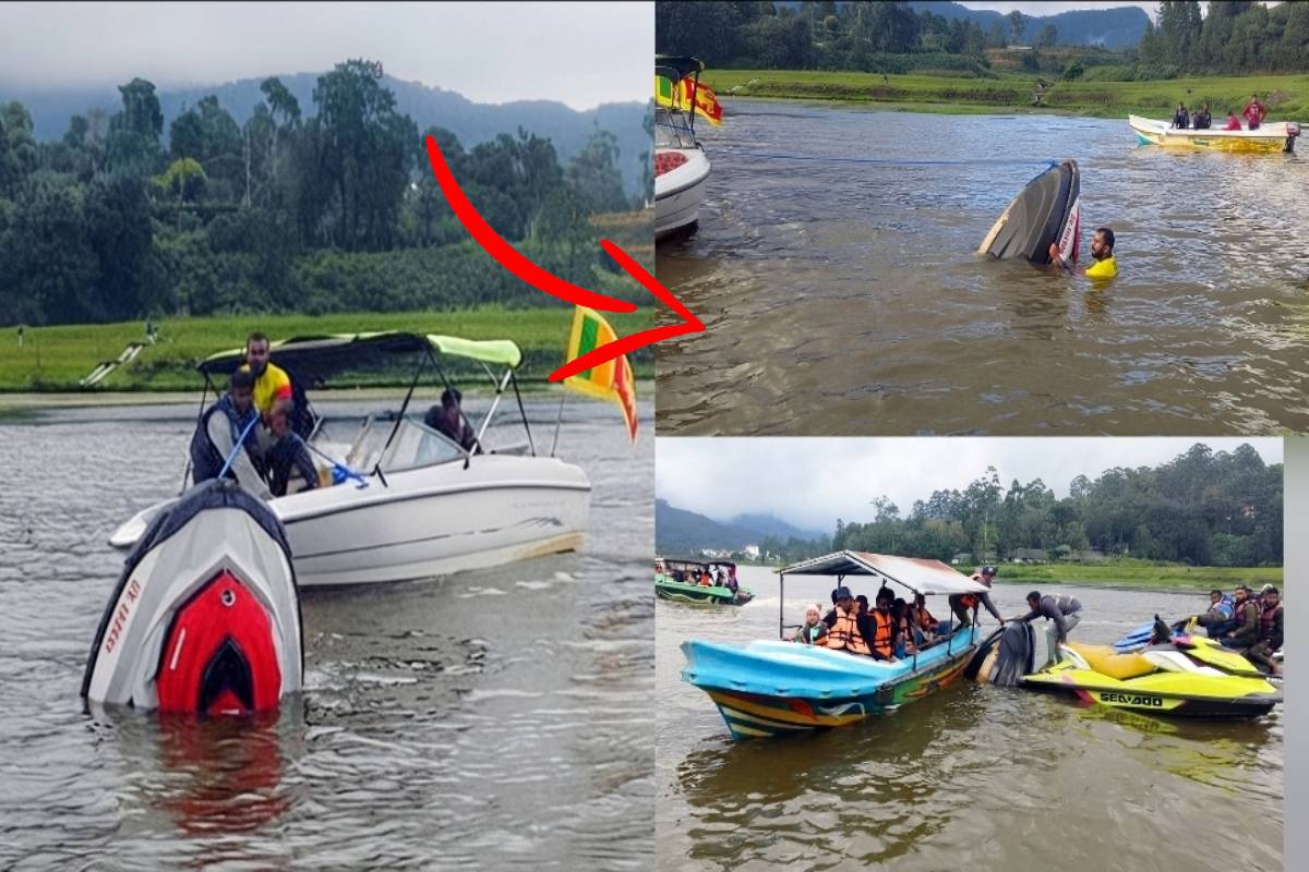 கிரிகோரி ஏரியில் மூழ்கிக்கொண்டிருந்த இரண்டு குழந்தைகளை இலங்கை கடற்படை மீட்டு வந்தது