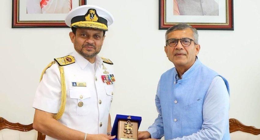 Sri Lankan Navy Chief Holds Defence Talks with Indian Official in New Delhi
