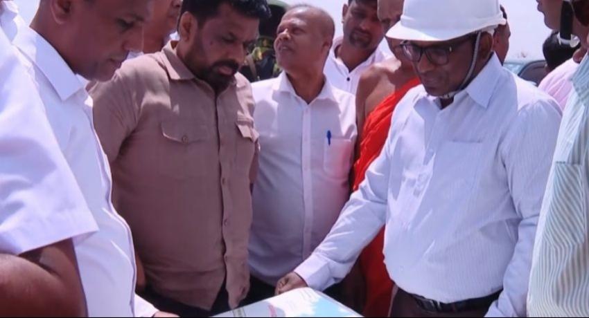 President Reviews Progress of Lower Malwathu Oya Reservoir Project