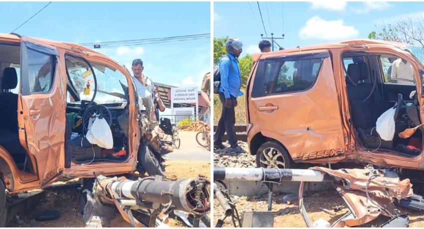One Dead in Train-Vehicle Collision at Kilinochchi Level Crossing