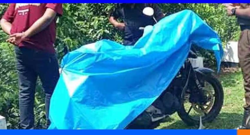 மித்தெனிய துப்பாக்கிச் சூடு: சந்தேகநபர்கள் தப்பிச்சென்ற மோட்டார் சைக்கிள் ஊருபொக்கவில் மீட்பு