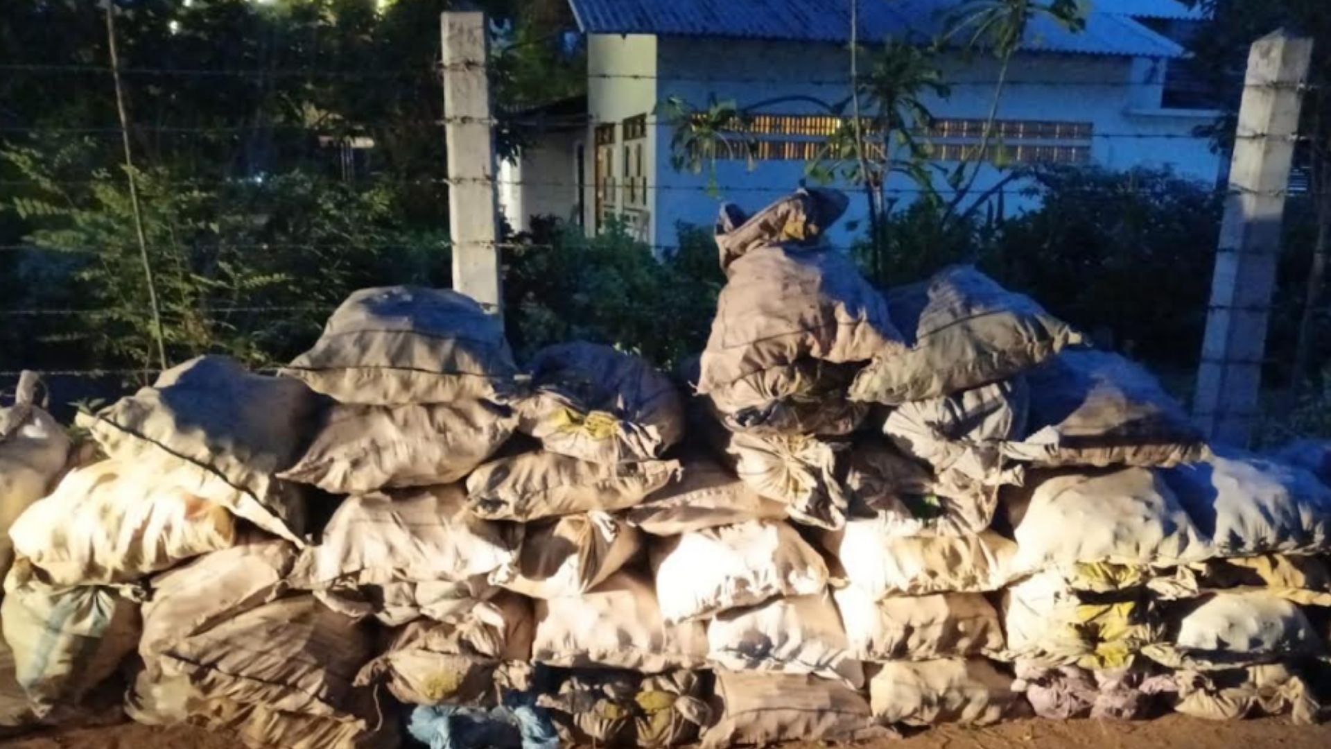 පොලිසිය විසින් කිලෝ ග්රෑම් 500ක් 근처ින් අ법්යව ගස්තු කරන ලද මුහුදු దෙතුන් සමඟ සැකකරුවරුන් දෙදෙනා අත්අඩංගුවට ගනු ලැබුවේ