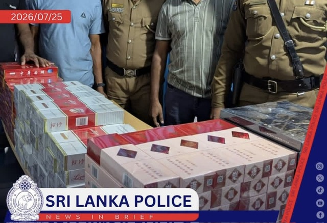 Malaysian national arrested with 36,200 cigarettes at Colombo hotel car park